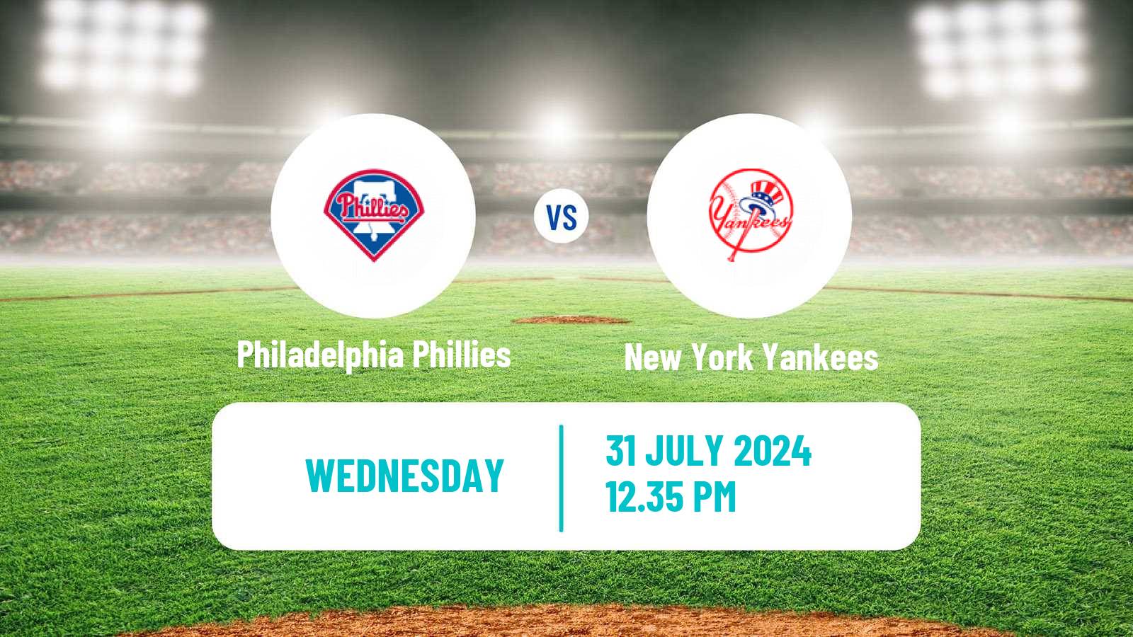 Baseball MLB Philadelphia Phillies - New York Yankees