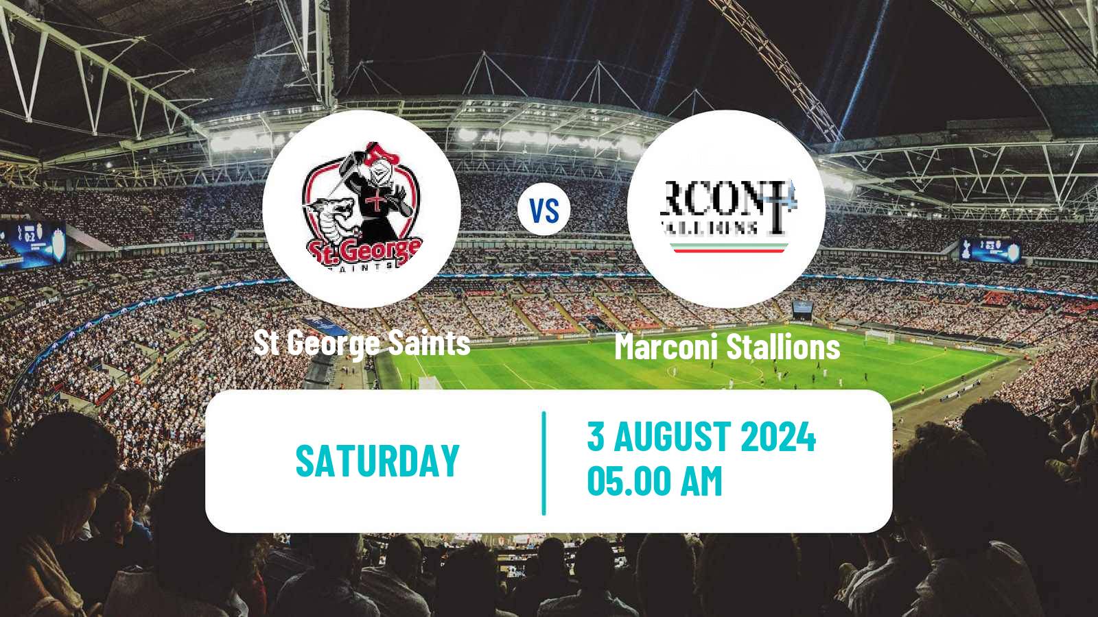 Soccer Australian NPL NSW St George Saints - Marconi Stallions