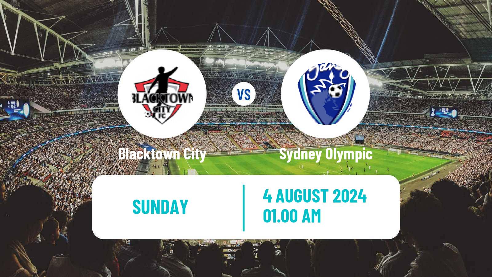 Soccer Australian NPL NSW Blacktown City - Sydney Olympic