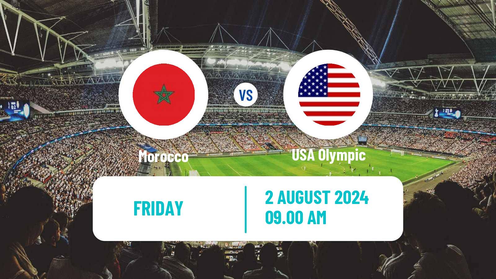 Soccer Olympic Games - Football Morocco - USA