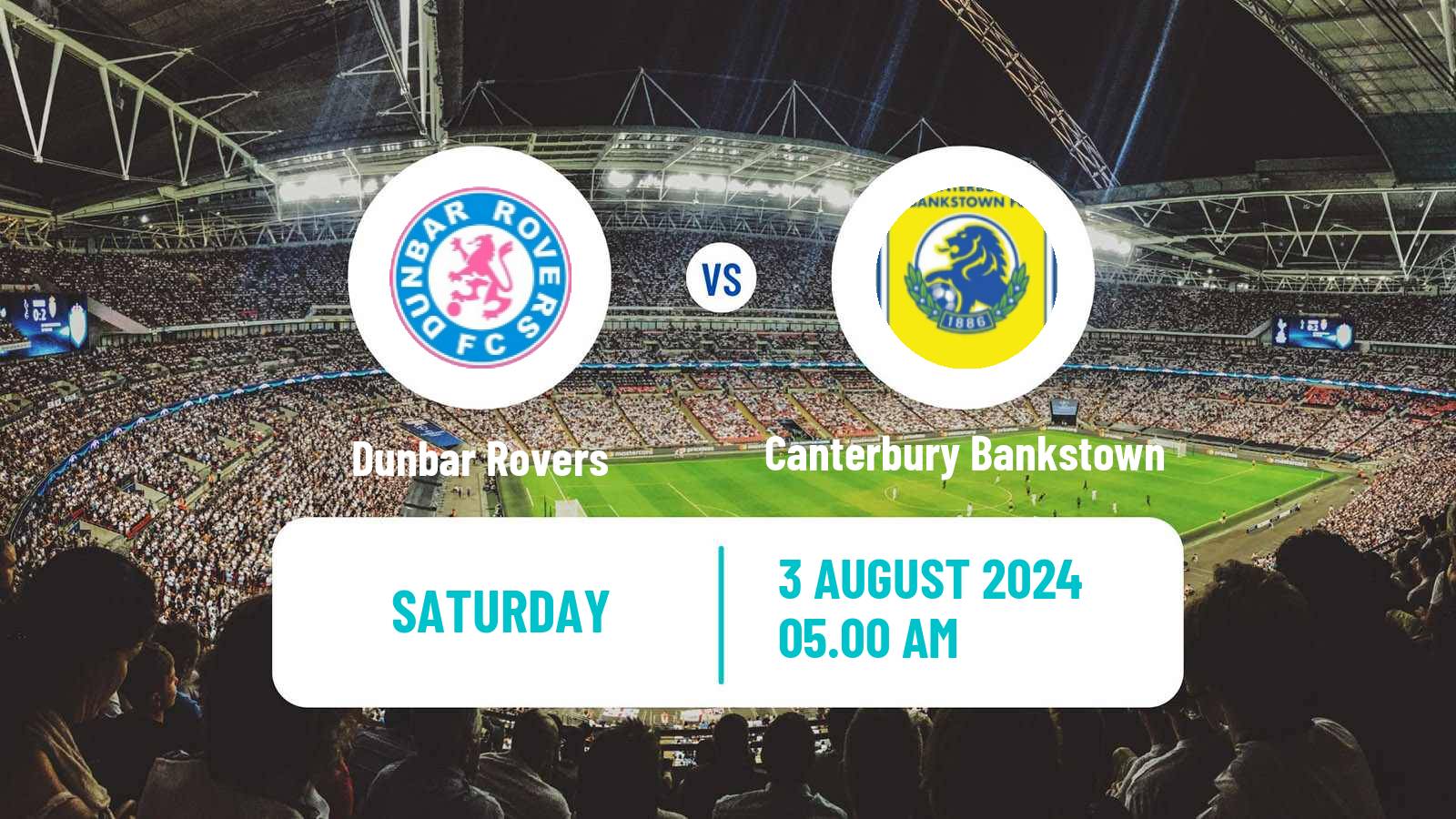 Soccer Australian NSW League One Dunbar Rovers - Canterbury Bankstown