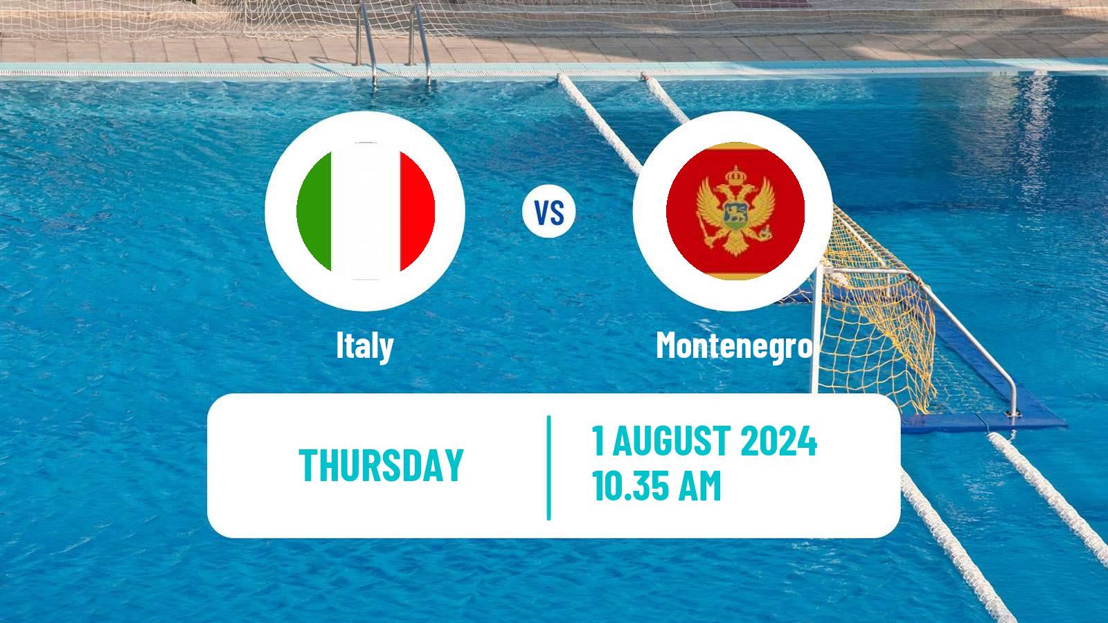 Water polo Olympic Games - Water polo Italy - Montenegro