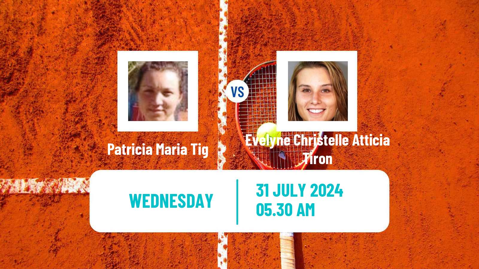 Tennis ITF W15 Brasov Women Patricia Maria Tig - Evelyne Christelle Atticia Tiron