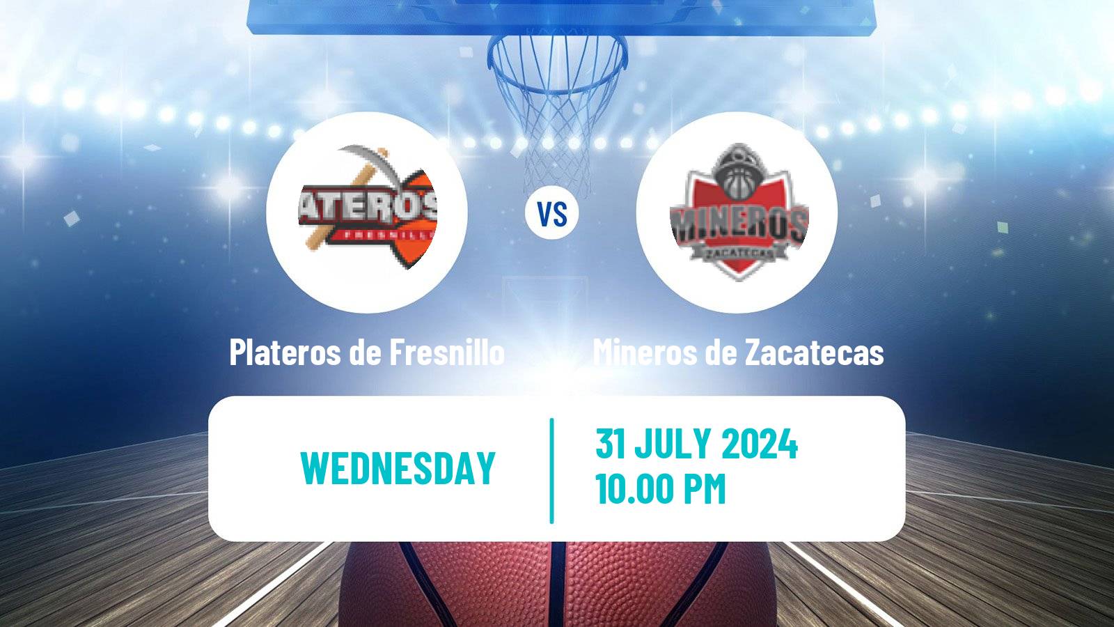 Basketball Mexican LNBP Plateros de Fresnillo - Mineros de Zacatecas