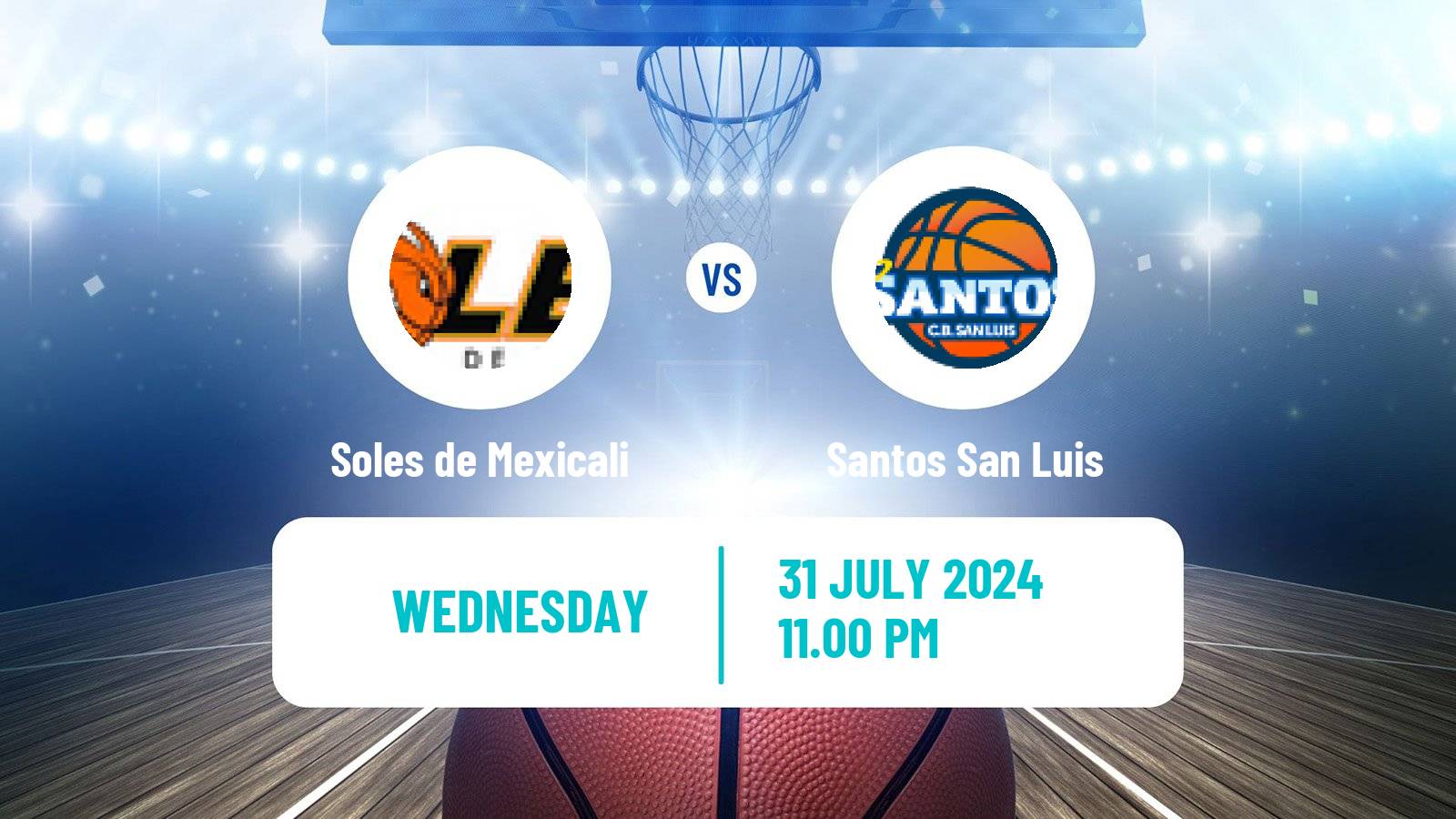 Basketball Mexican LNBP Soles de Mexicali - Santos San Luis