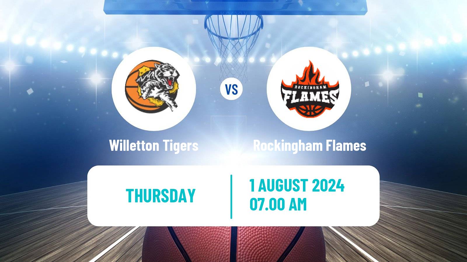 Basketball Australian NBL1 West Willetton Tigers - Rockingham Flames