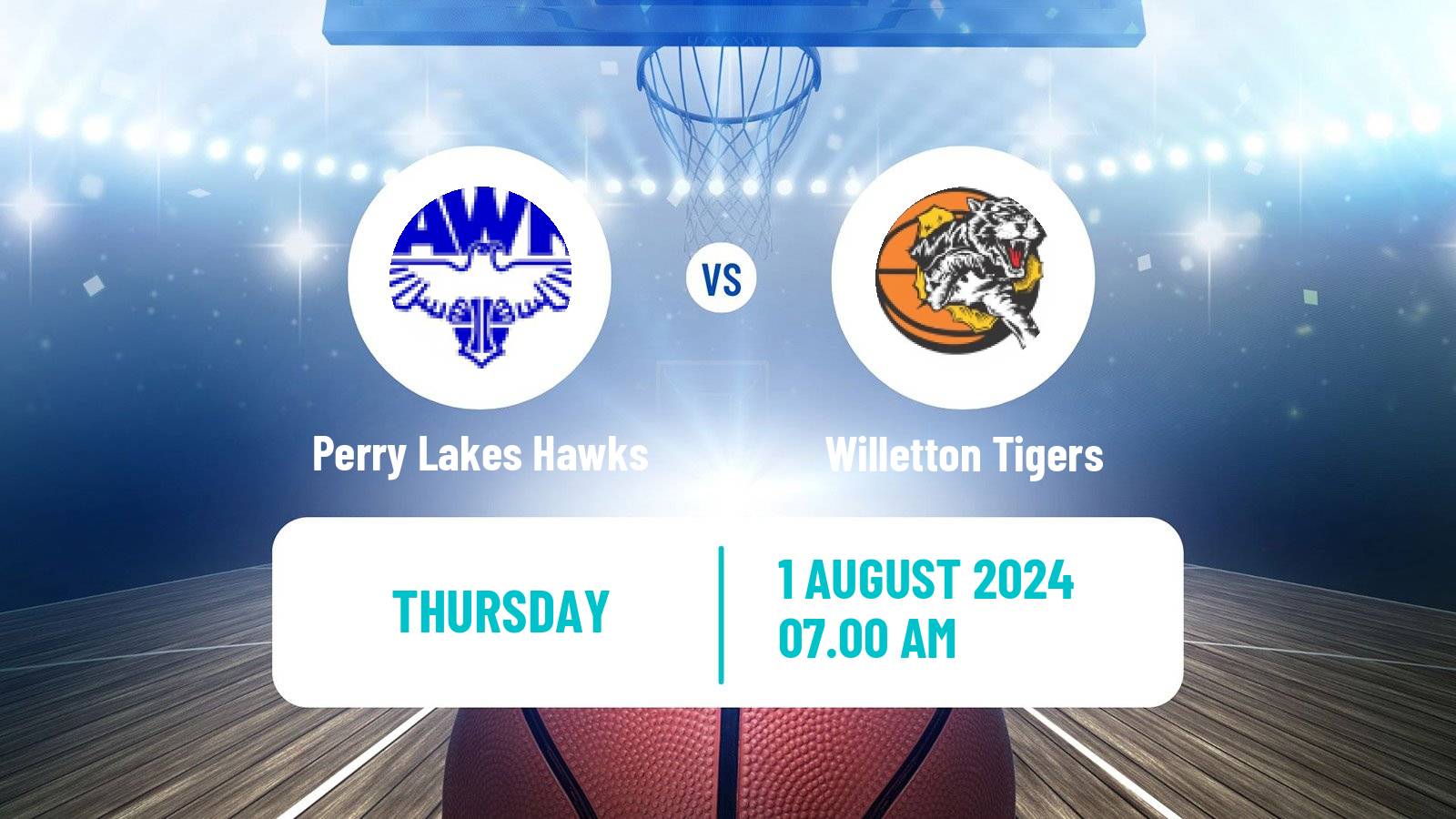 Basketball Australian NBL1 West Women Perry Lakes Hawks - Willetton Tigers