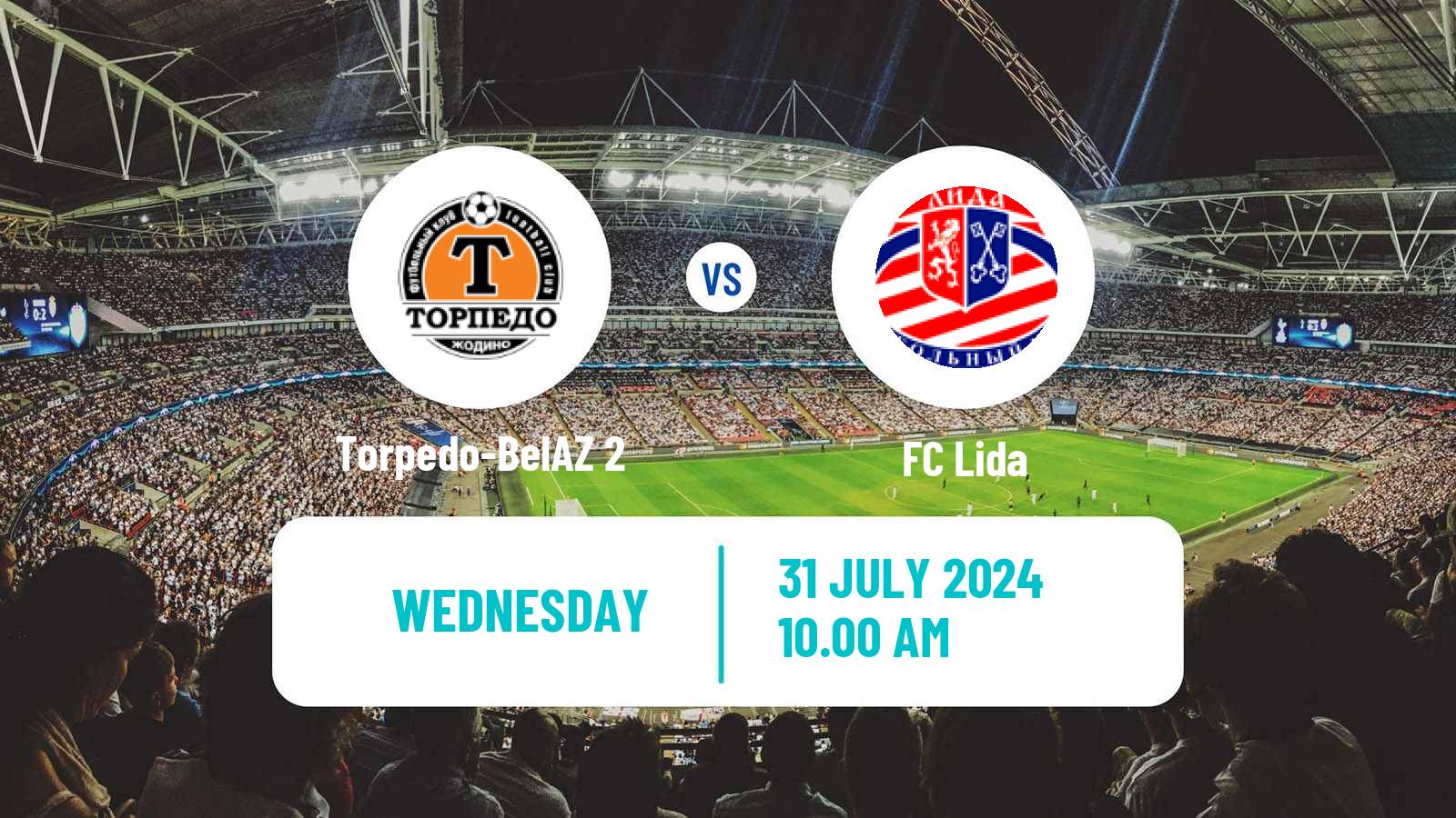 Soccer Belarusian Pershaya Liga Torpedo-BelAZ 2 - Lida