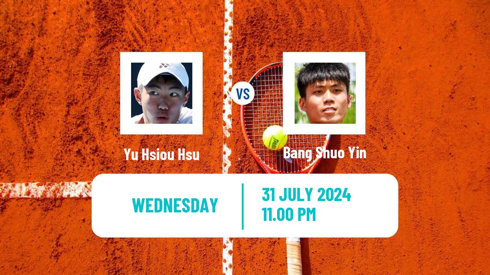 Tennis ITF M25 Taipei Men Yu Hsiou Hsu - Bang Shuo Yin