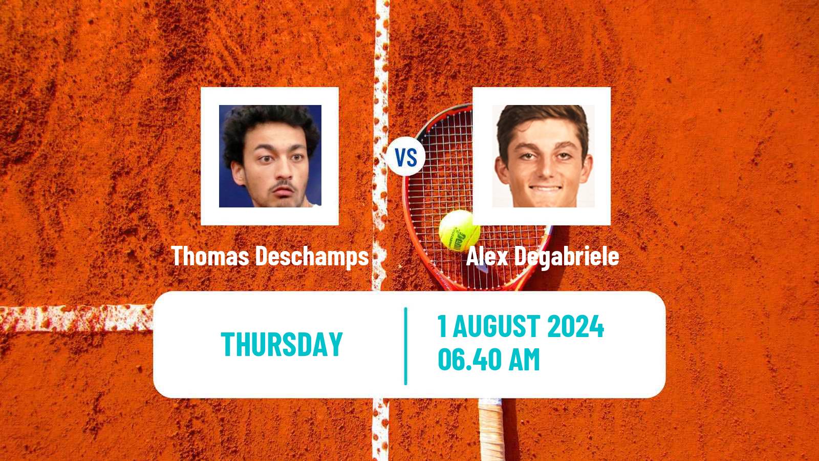 Tennis ITF M15 Monastir 31 Men Thomas Deschamps - Alex Degabriele