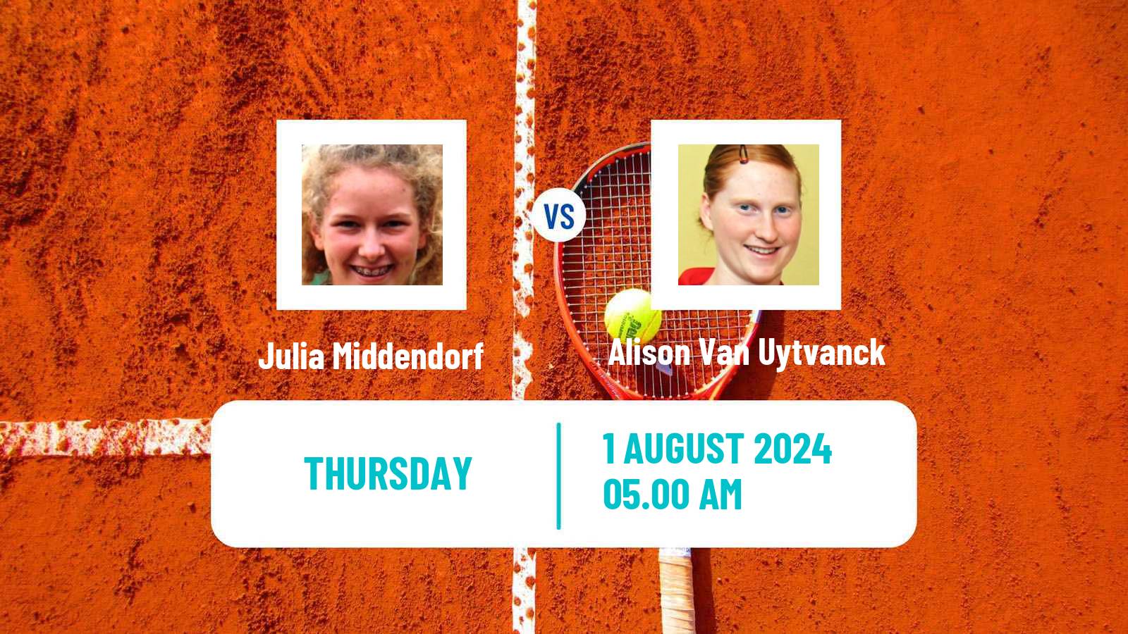 Tennis ITF W75 Hechingen Women Julia Middendorf - Alison Van Uytvanck