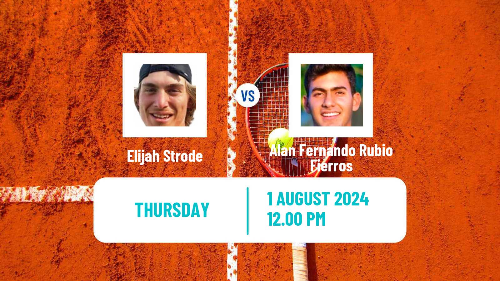 Tennis ITF M15 Huamantla 3 Men Elijah Strode - Alan Fernando Rubio Fierros