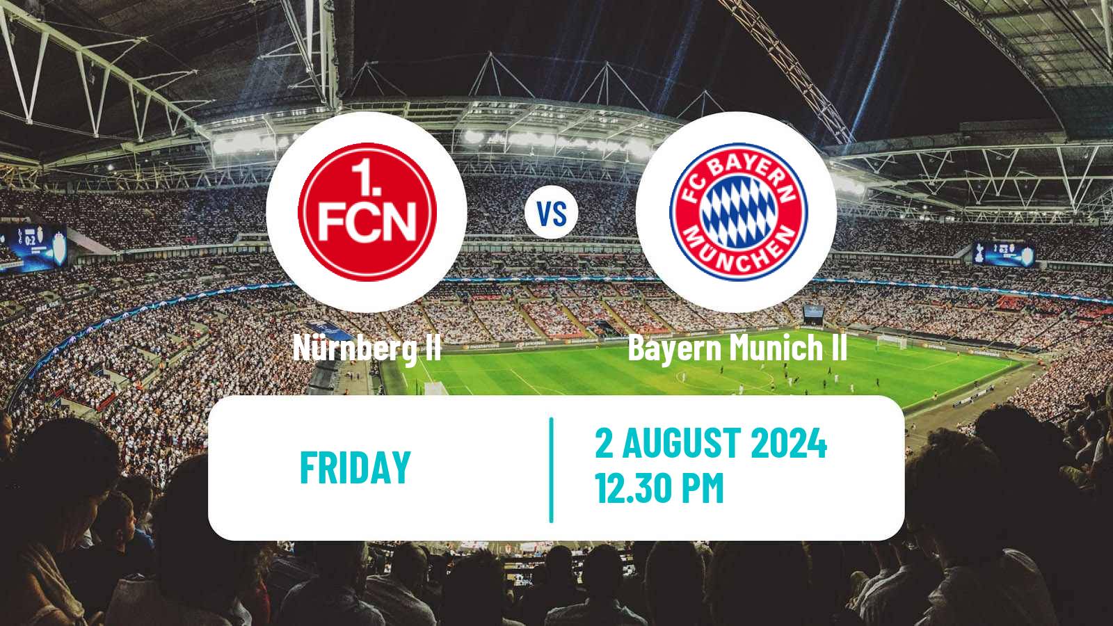 Soccer German Regionalliga Bayern Nürnberg II - Bayern Munich II