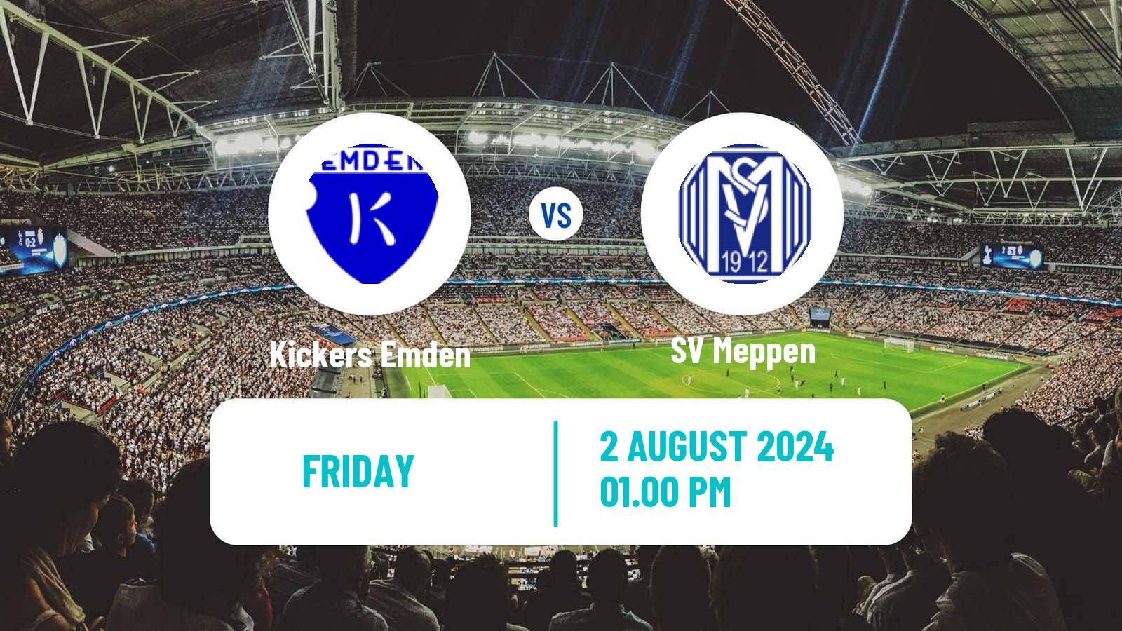 Soccer German Regionalliga North Kickers Emden - Meppen