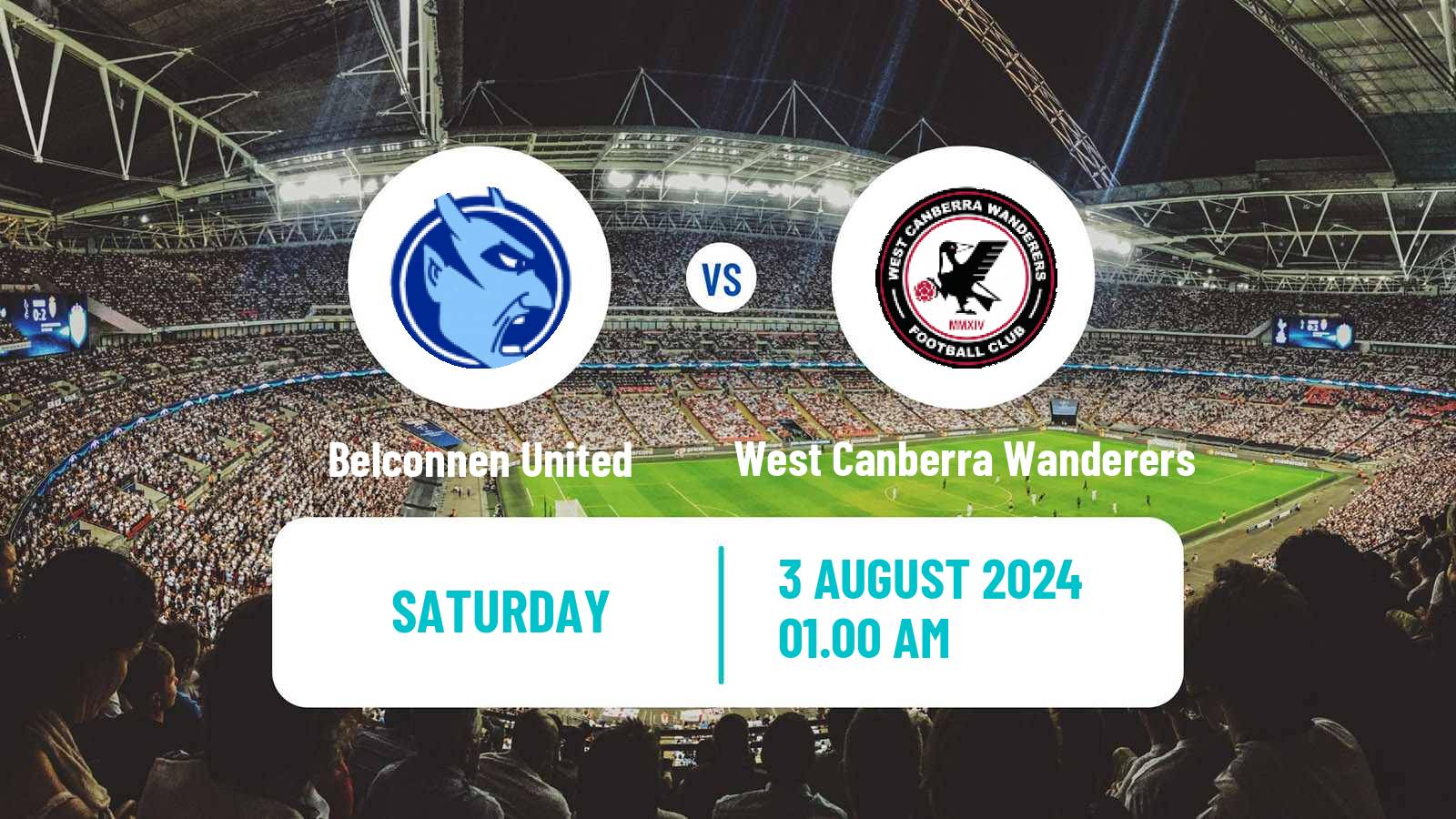 Soccer Australian Capital Premier League Belconnen United - West Canberra Wanderers