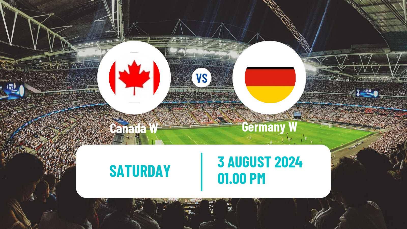 Soccer Olympic Games - Football Women Canada W - Germany W