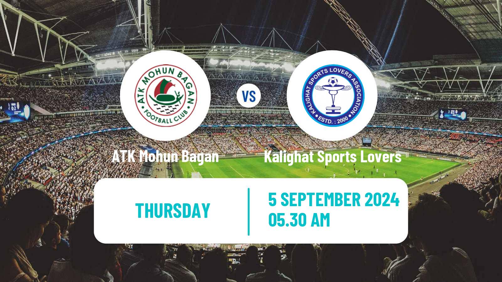 Soccer Calcutta Premier Division ATK Mohun Bagan - Kalighat Sports Lovers