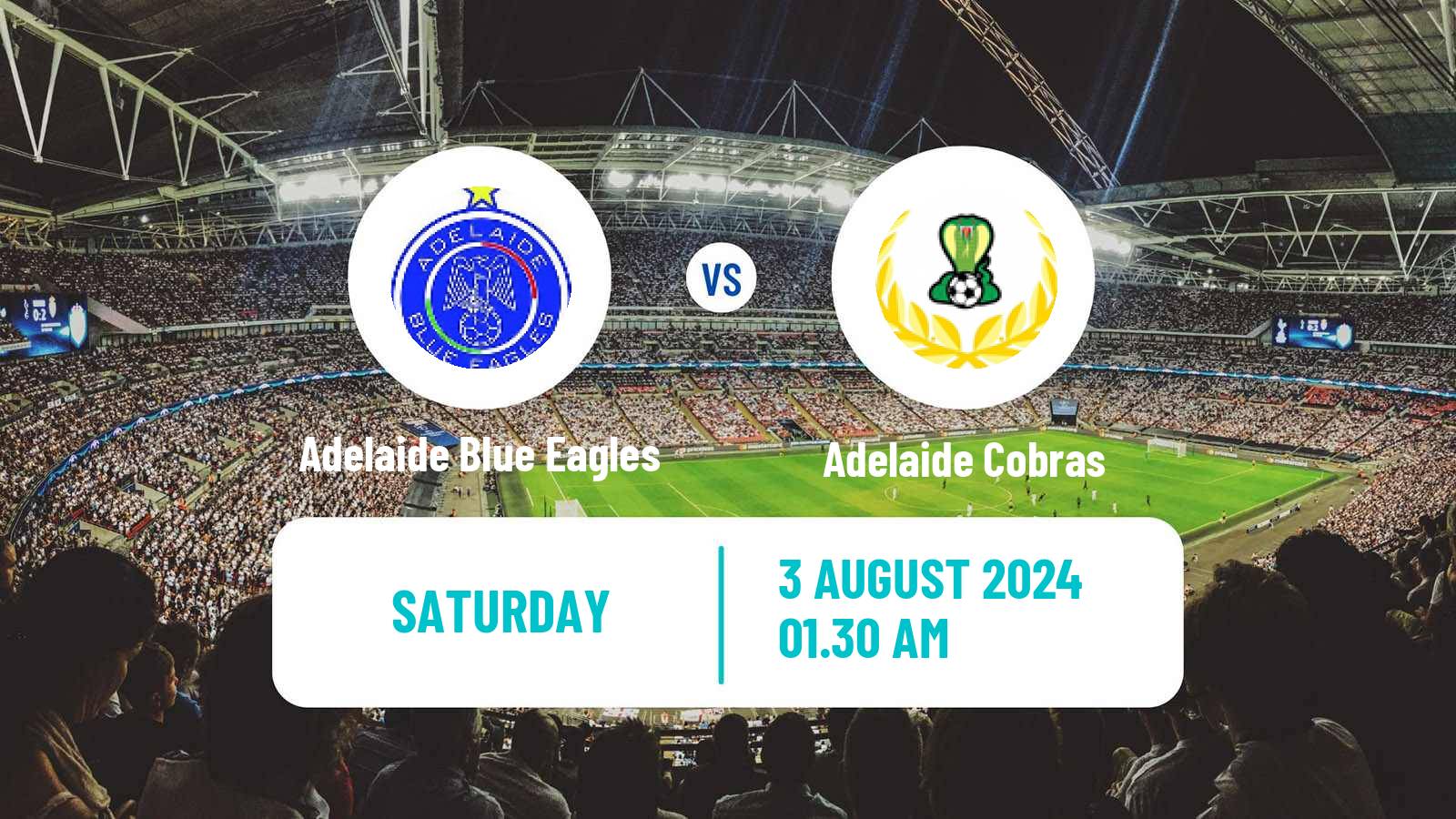 Soccer Australian SA State League Adelaide Blue Eagles - Adelaide Cobras