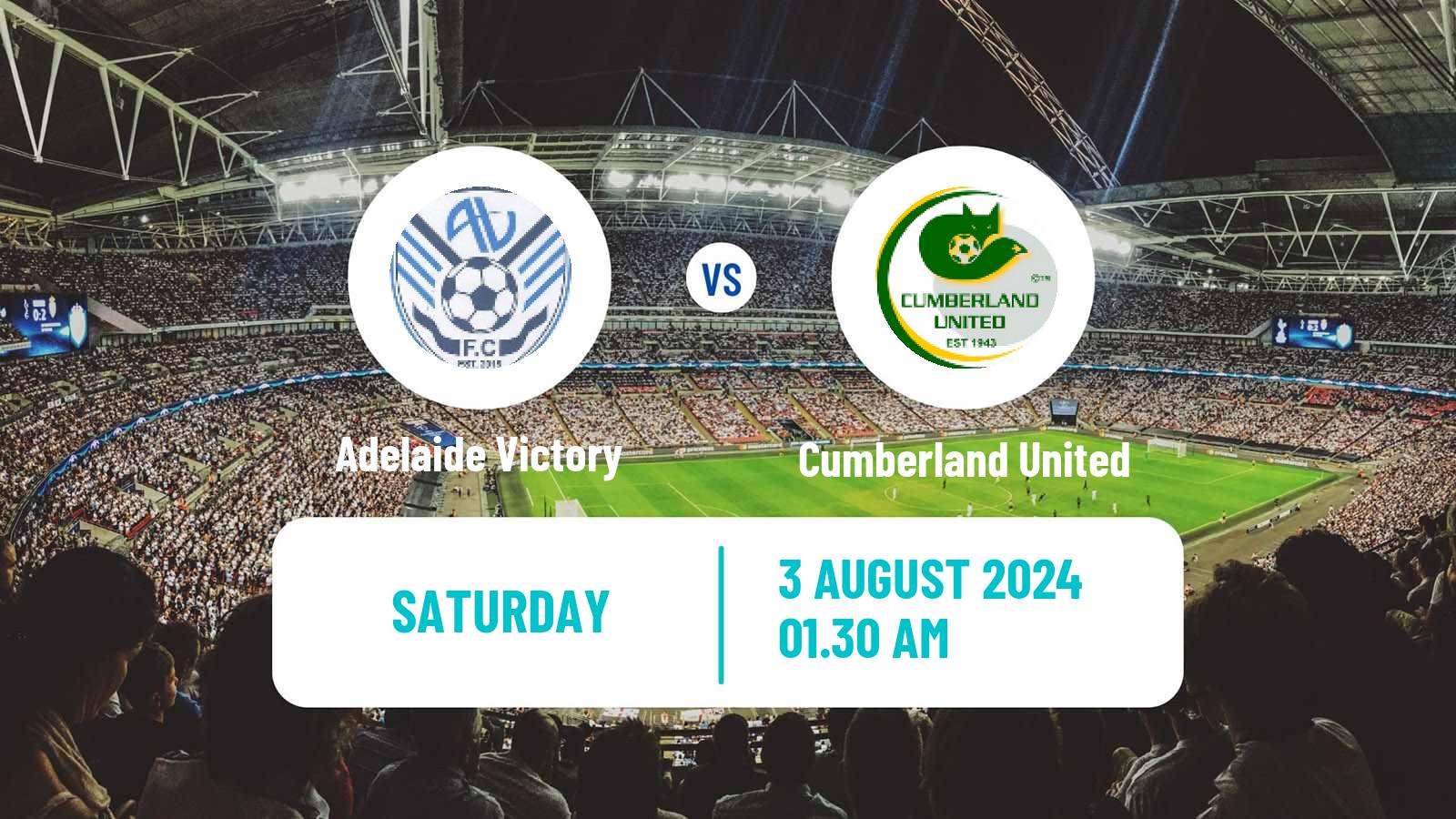 Soccer Australian SA State League Adelaide Victory - Cumberland United