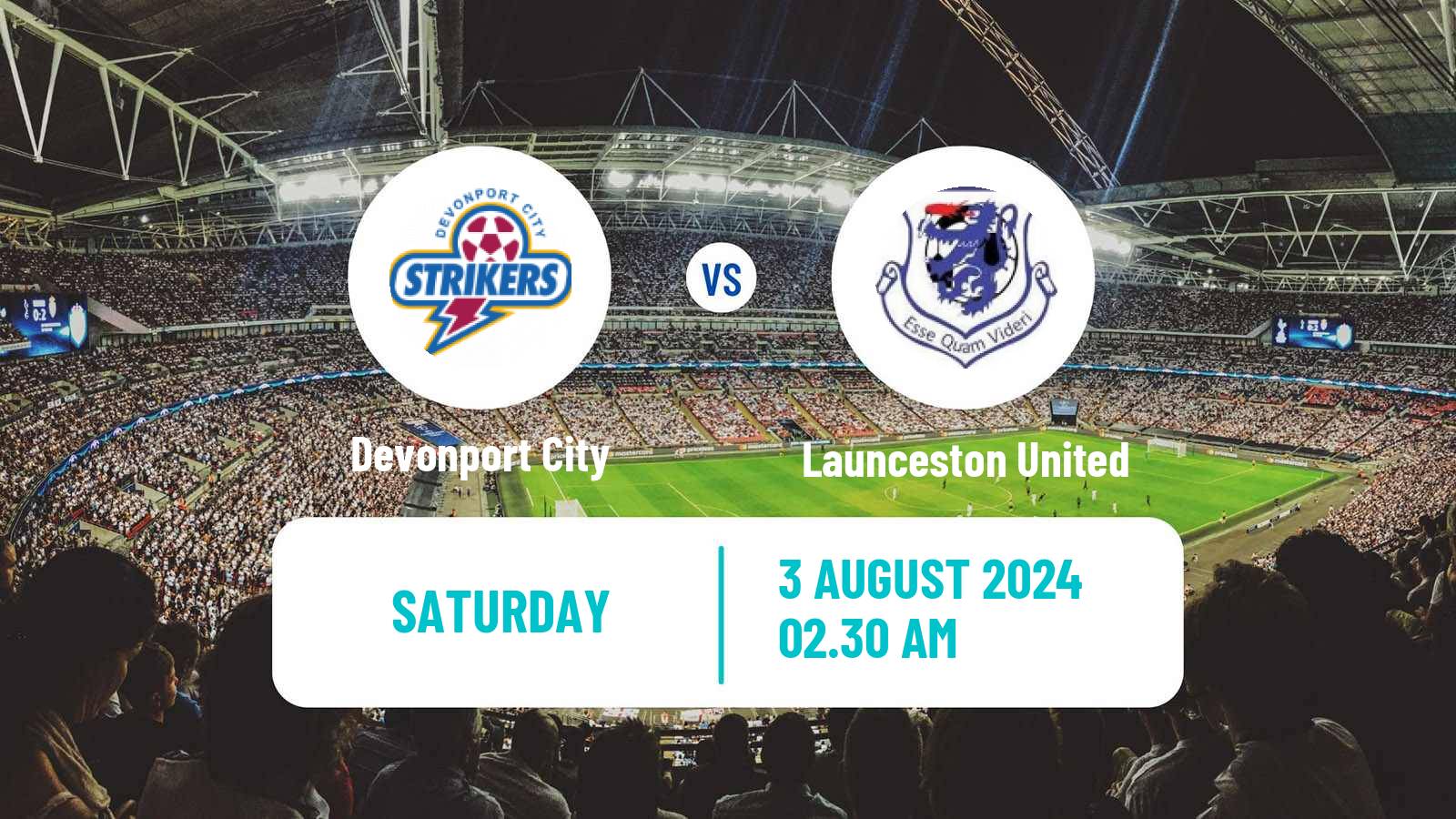 Soccer Australian NPL Tasmania Devonport City - Launceston United