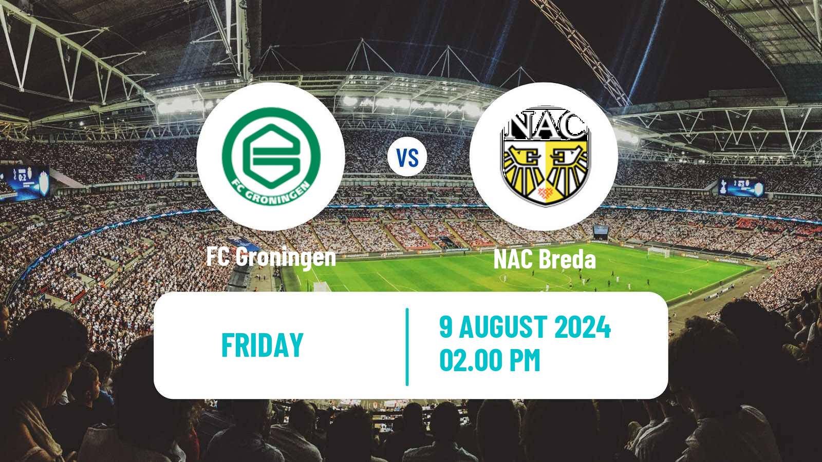 Soccer Dutch Eredivisie Groningen - NAC Breda