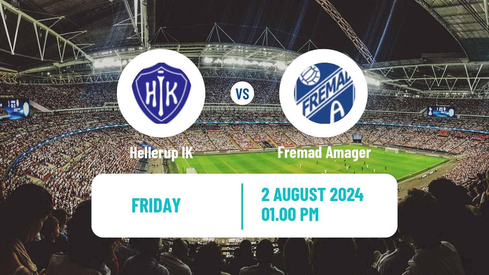 Soccer Danish 2 Division Hellerup - Fremad Amager