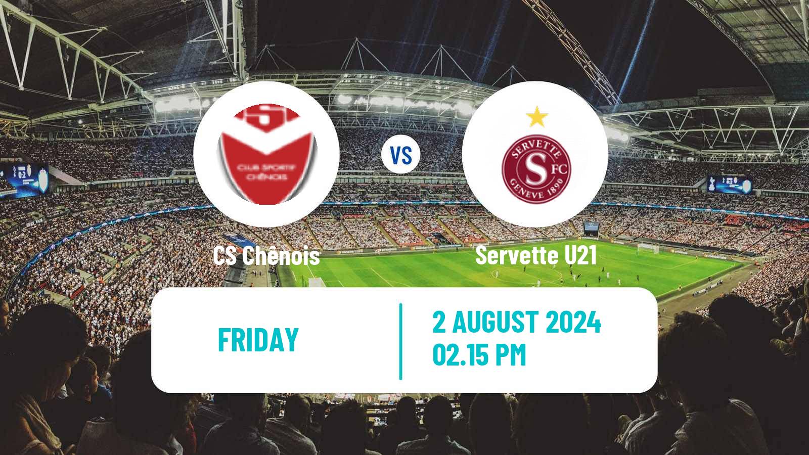 Soccer Swiss 1 Liga Classic Group 1 Chênois - Servette U21