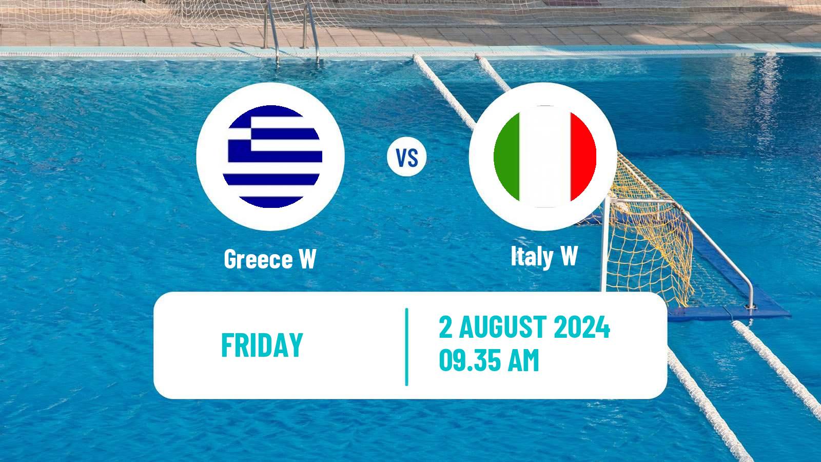 Water polo Olympic Games - Water polo Women Greece W - Italy W