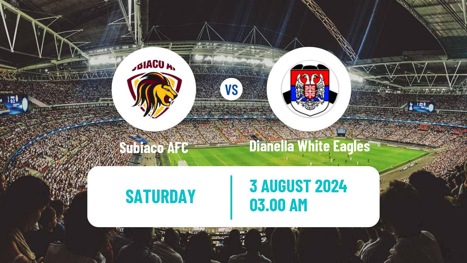 Soccer Australian WA State League Subiaco - Dianella White Eagles