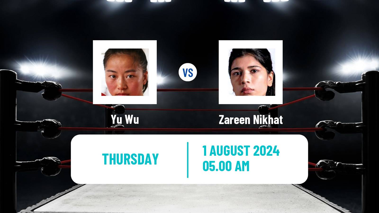 Boxing Flyweight Olympic Games Women Yu Wu - Zareen Nikhat