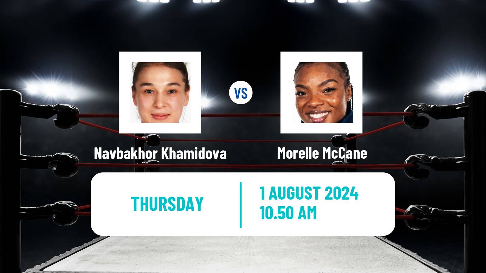 Boxing Welterweight Olympic Games Women Navbakhor Khamidova - Morelle McCane