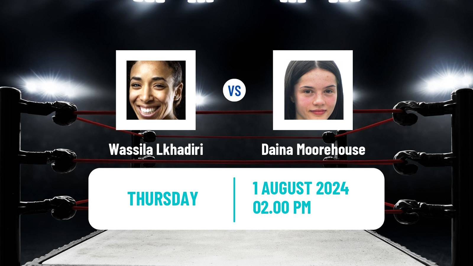 Boxing Flyweight Olympic Games Women Wassila Lkhadiri - Daina Moorehouse