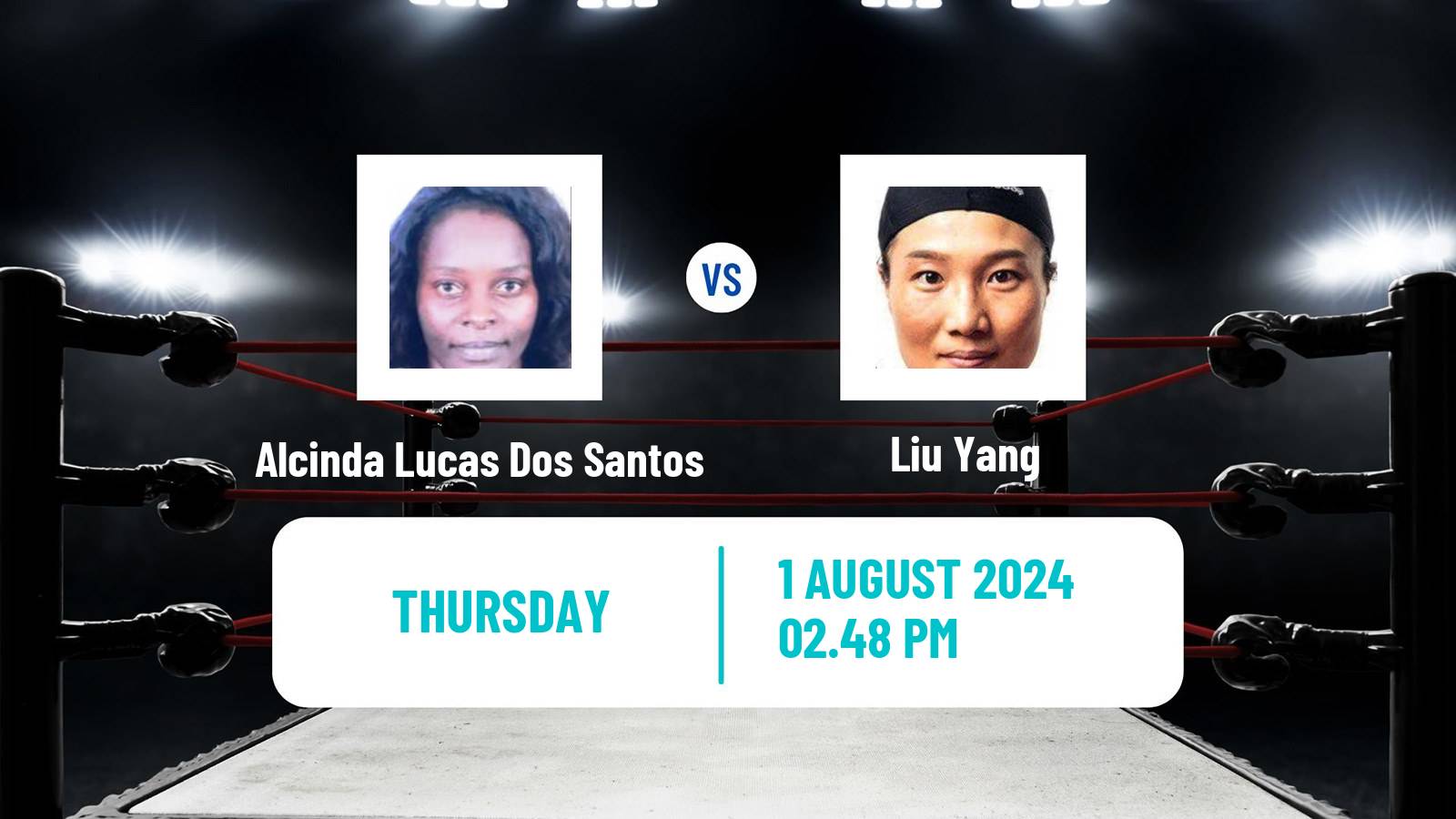 Boxing Welterweight Olympic Games Women Alcinda Lucas Dos Santos - Liu Yang