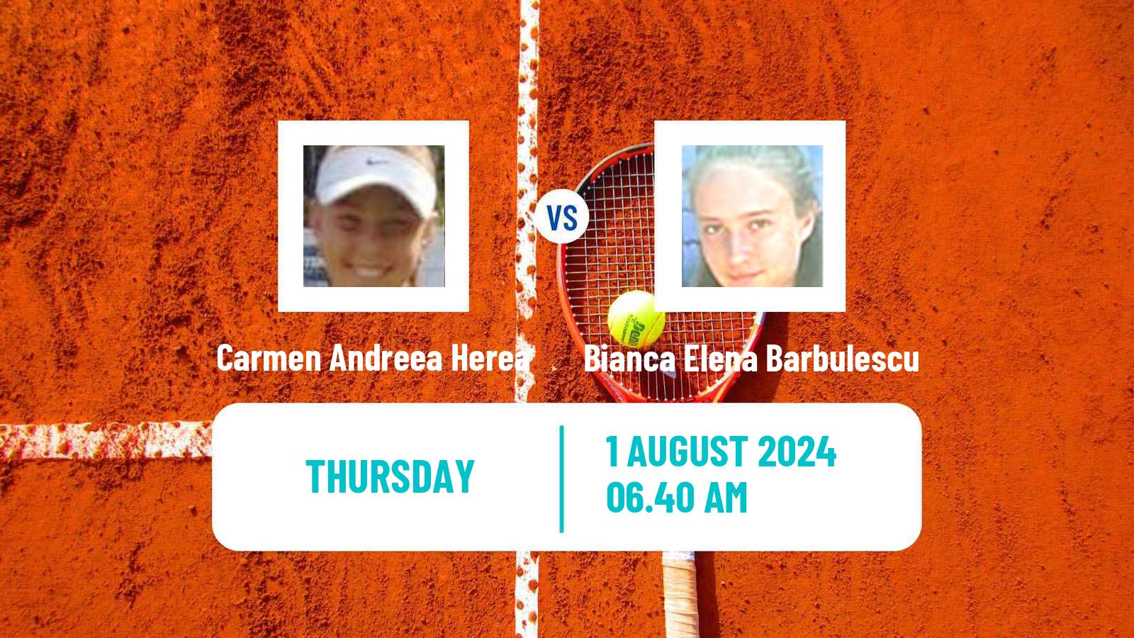 Tennis ITF W15 Brasov Women Carmen Andreea Herea - Bianca Elena Barbulescu