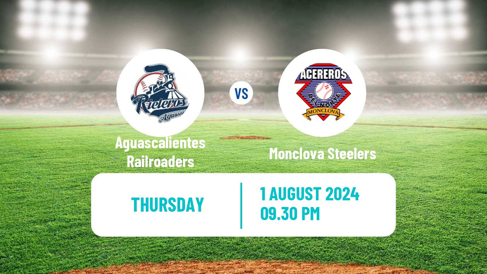 Baseball LMB Aguascalientes Railroaders - Monclova Steelers