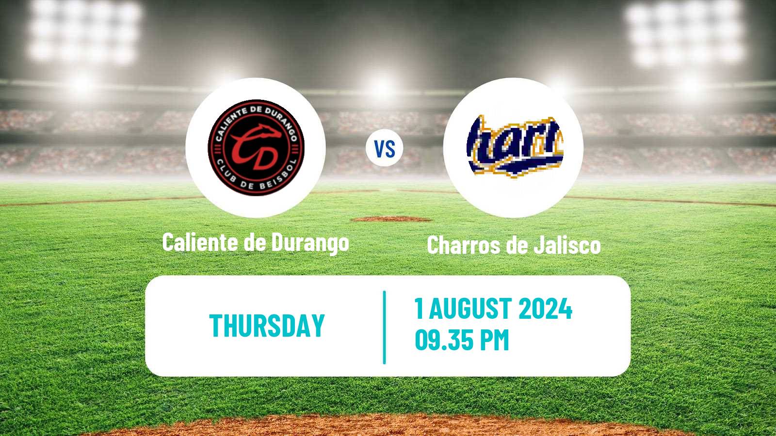 Baseball LMB Caliente de Durango - Charros de Jalisco