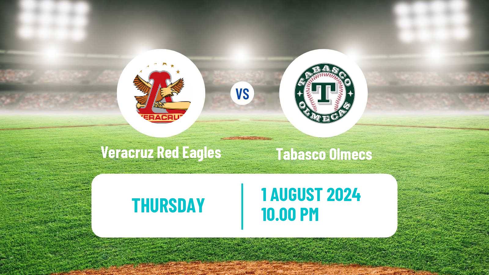 Baseball LMB Veracruz Red Eagles - Tabasco Olmecs