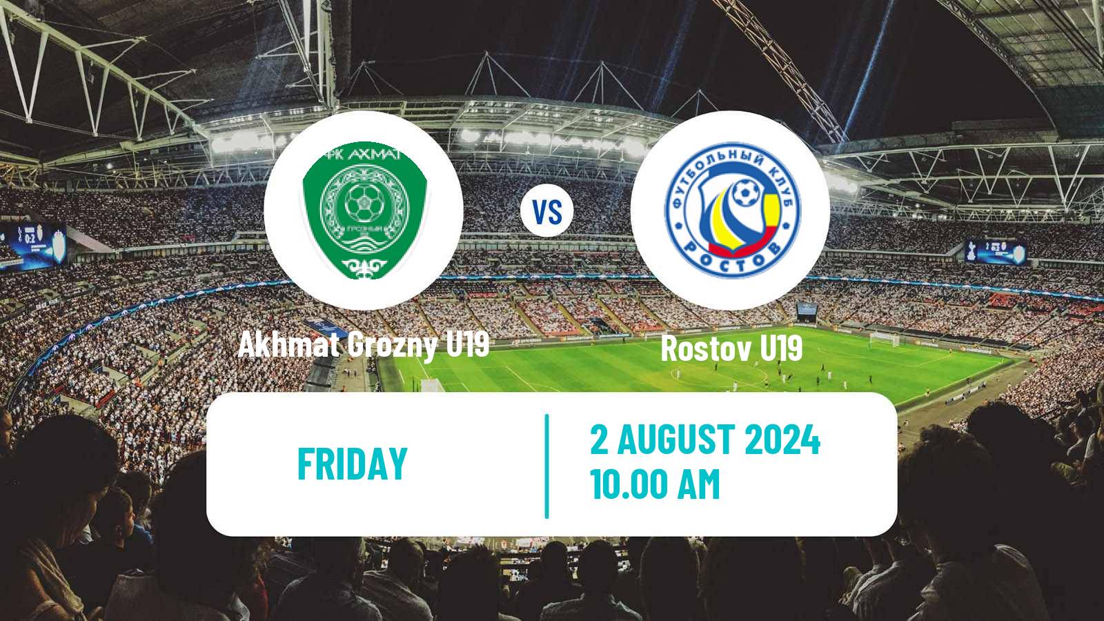 Soccer Russian Youth League Akhmat Grozny U19 - Rostov U19