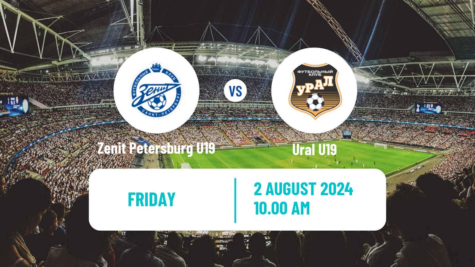 Soccer Russian Youth League Zenit Petersburg U19 - Ural U19