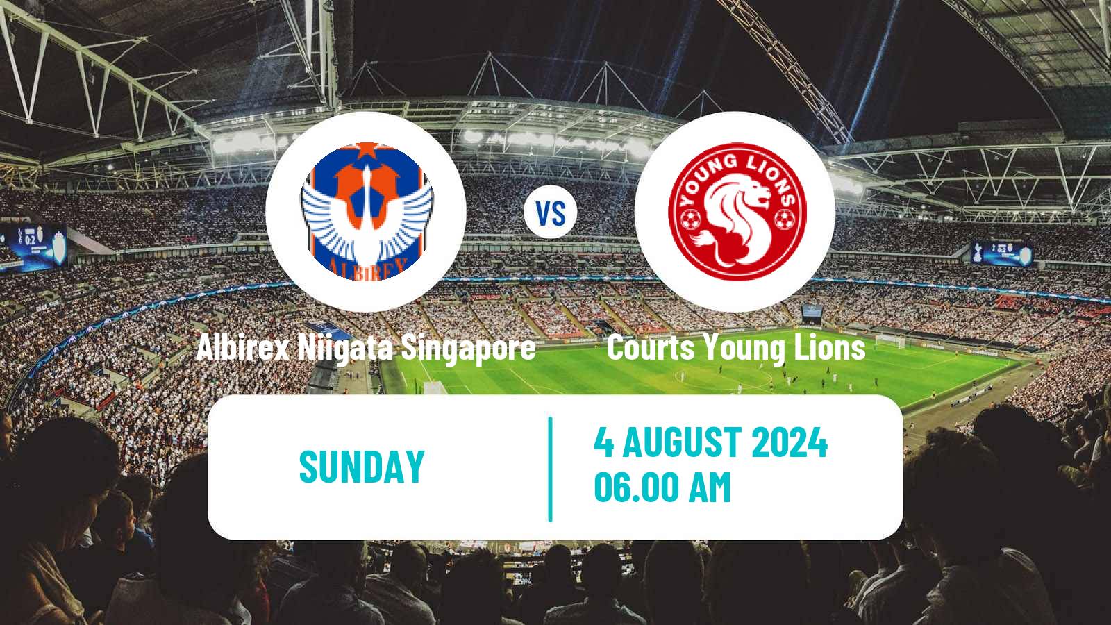 Soccer Singapore Premier League Albirex Niigata Singapore - Courts Young Lions