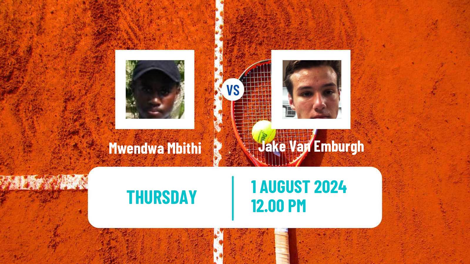 Tennis ITF M15 Huamantla 3 Men Mwendwa Mbithi - Jake Van Emburgh