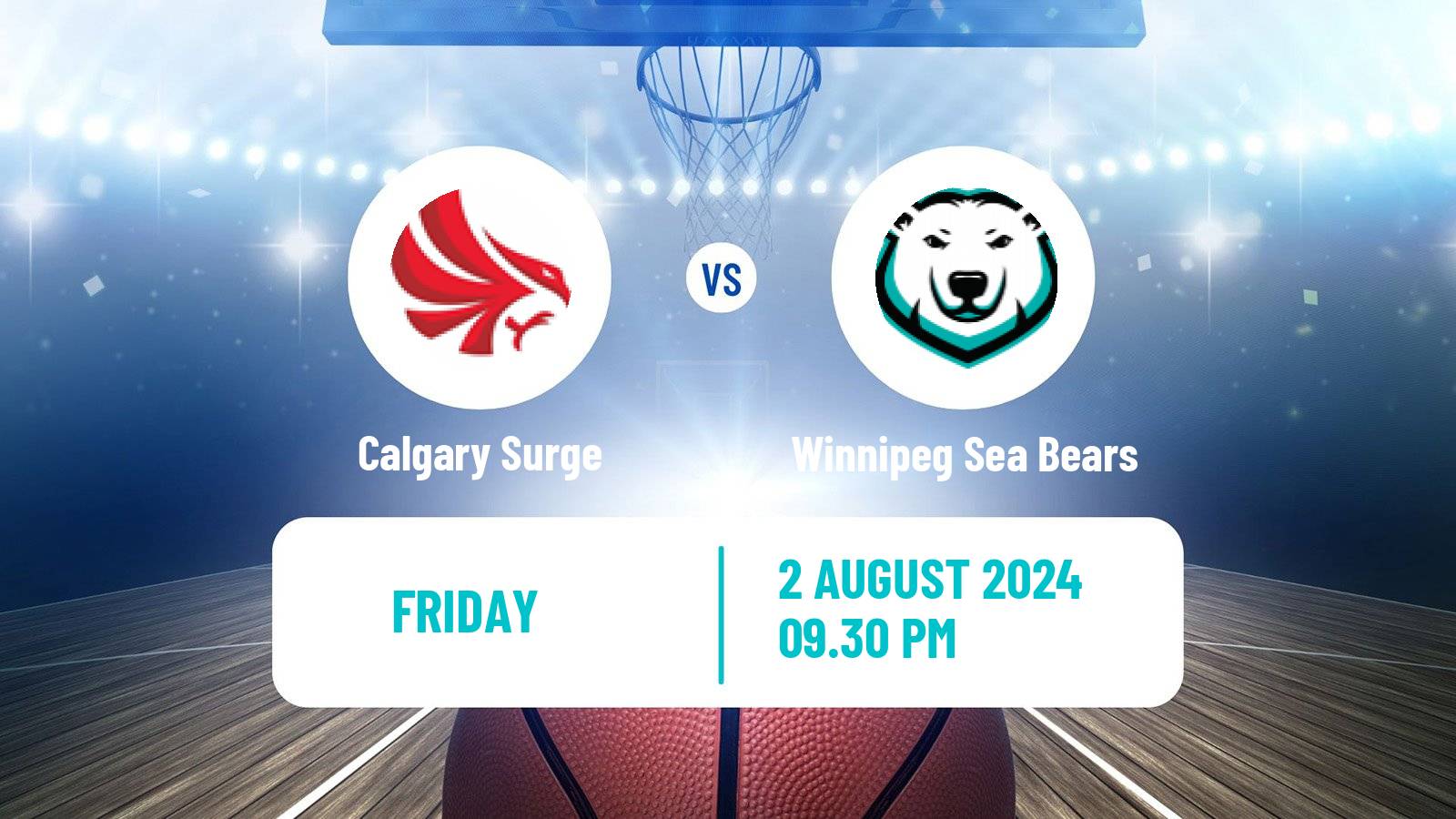 Basketball Canadian CEBL Calgary Surge - Winnipeg Sea Bears