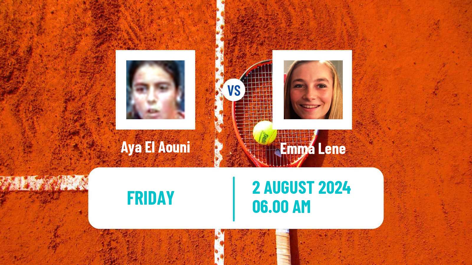 Tennis ITF W35 Mohammedia Women Aya El Aouni - Emma Lene