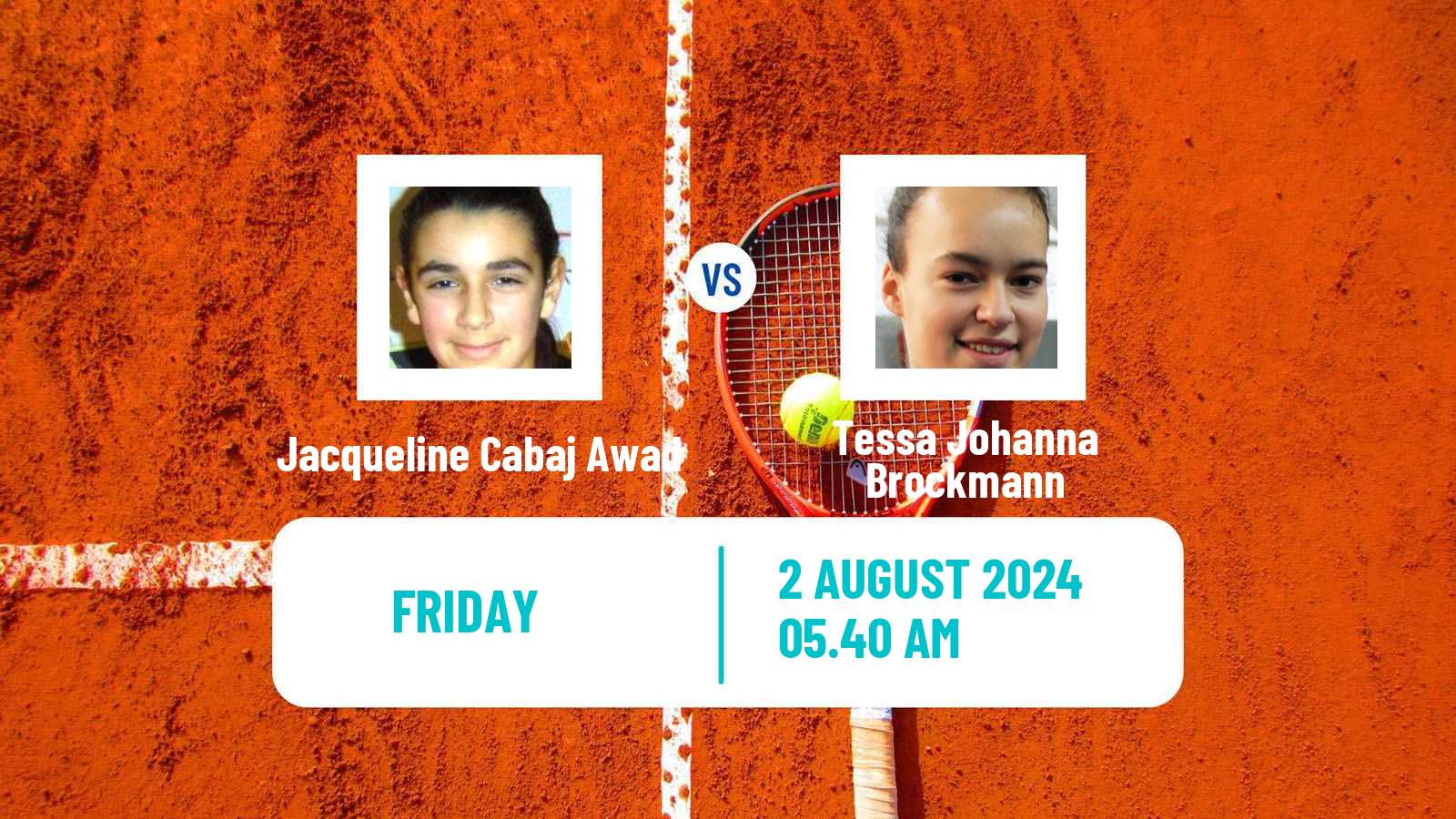 Tennis ITF W35 Koge Women Jacqueline Cabaj Awad - Tessa Johanna Brockmann