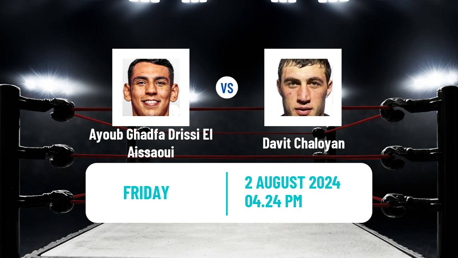 Boxing Super Heavyweight Olympic Games Men Ayoub Ghadfa Drissi El Aissaoui - Davit Chaloyan