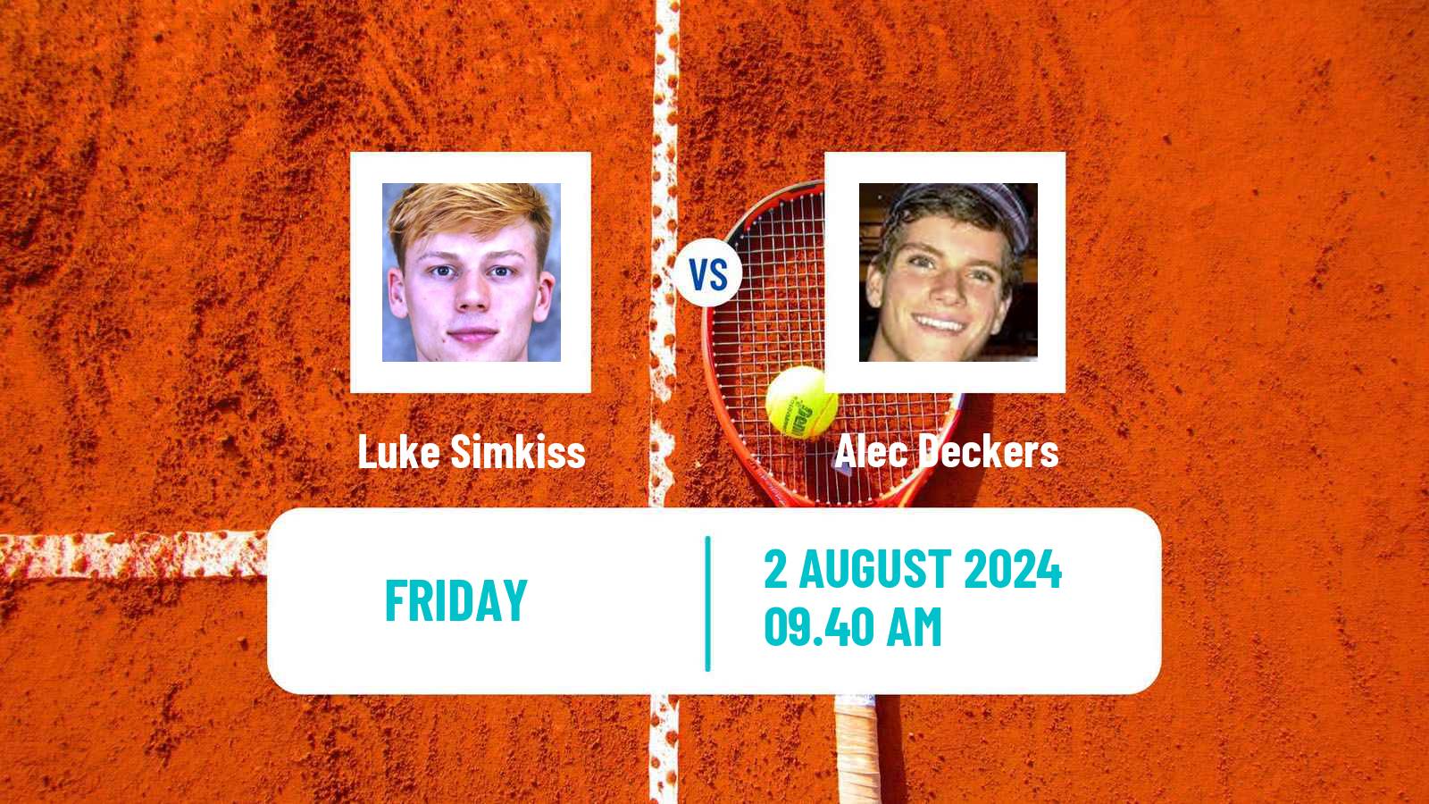 Tennis ITF M25 Roehampton Men Luke Simkiss - Alec Deckers