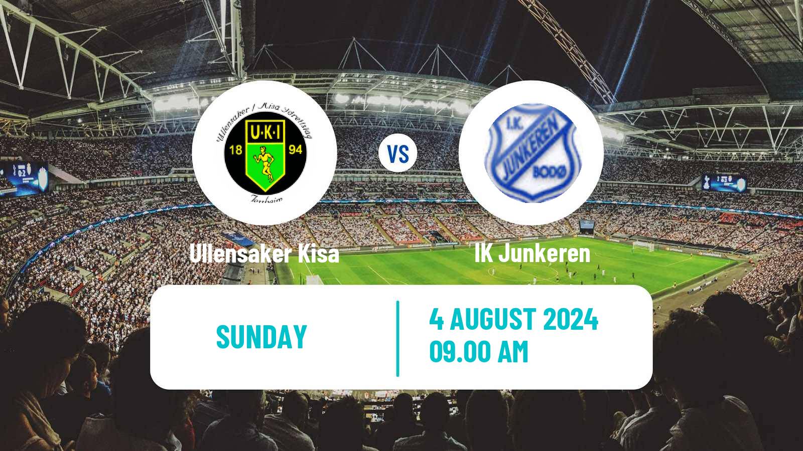 Soccer Norwegian Division 2 - Group 2 Ullensaker Kisa - Junkeren