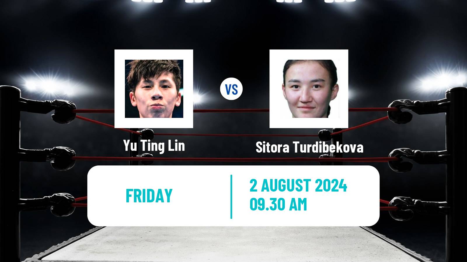 Boxing Featherweight Olympic Games Women Yu Ting Lin - Sitora Turdibekova