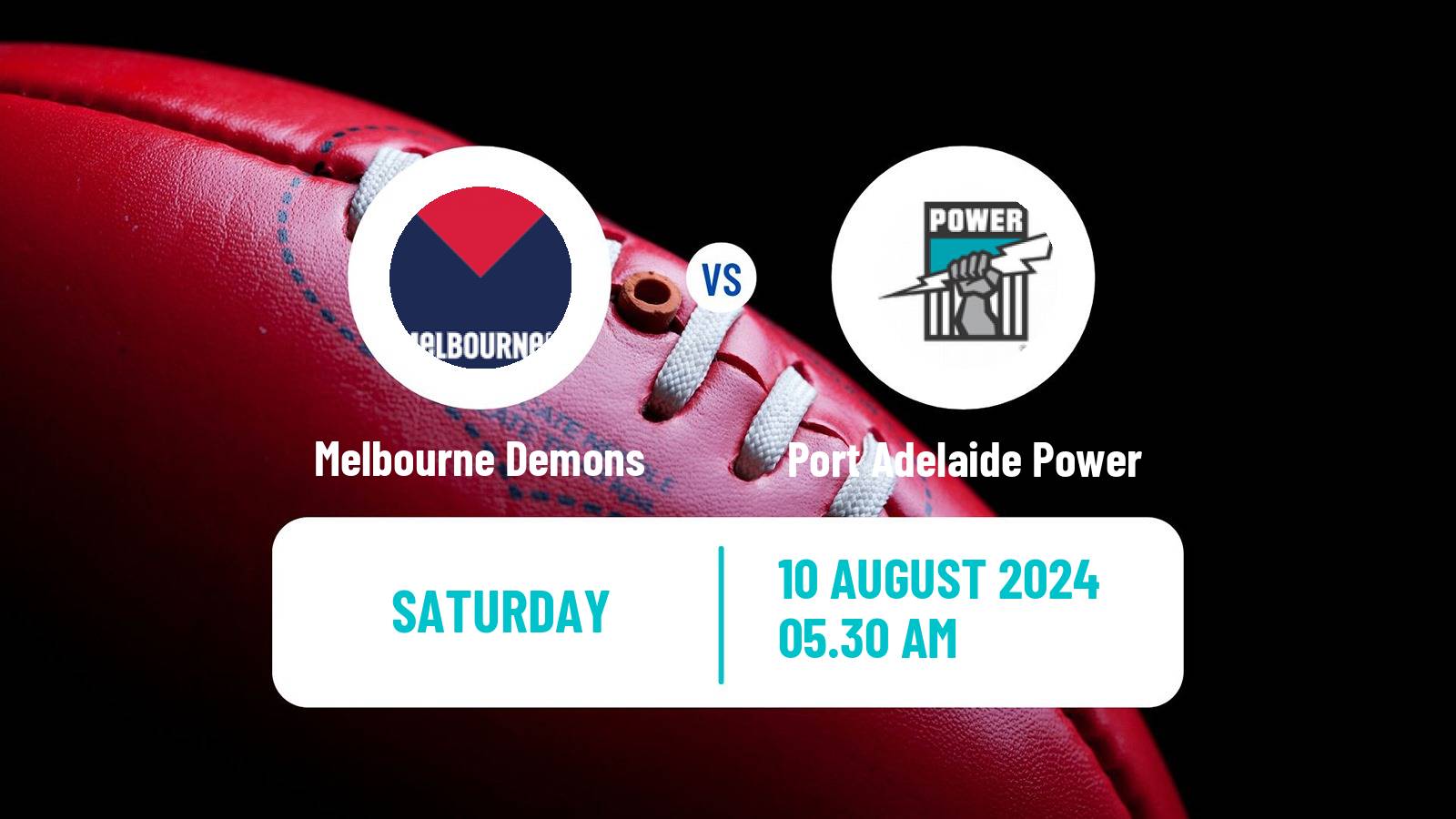 Aussie rules AFL Melbourne Demons - Port Adelaide Power