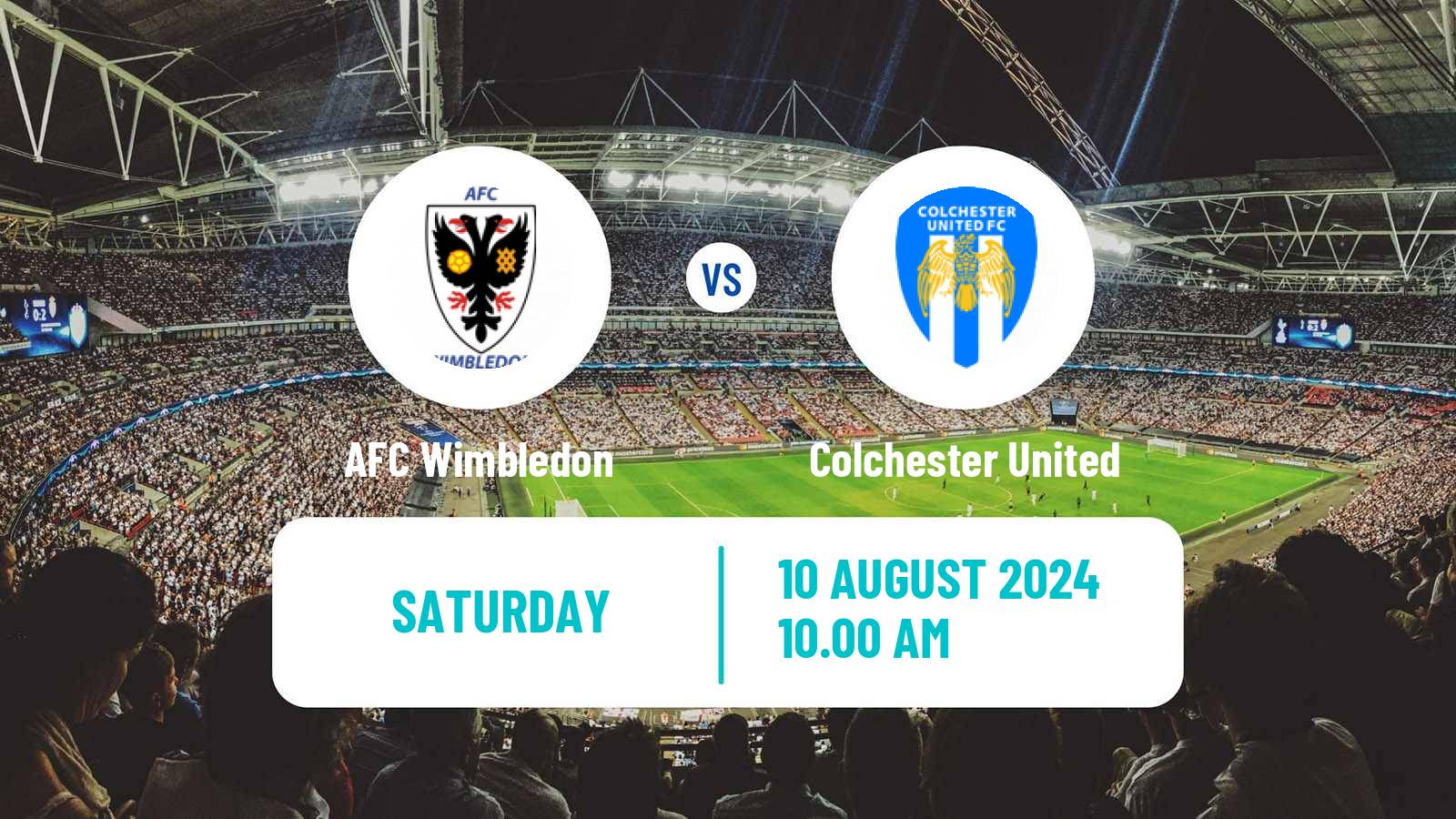 Soccer English League Two AFC Wimbledon - Colchester United